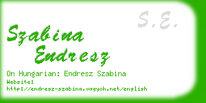 szabina endresz business card
